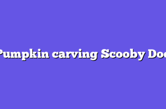 Pumpkin carving Scooby Doo