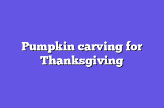 Pumpkin carving for Thanksgiving