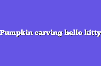 Pumpkin carving hello kitty