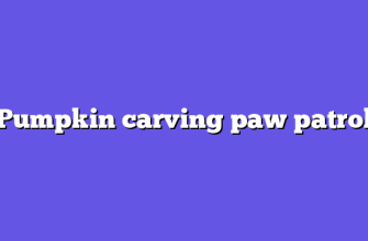 Pumpkin carving paw patrol