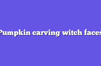 Pumpkin carving witch faces