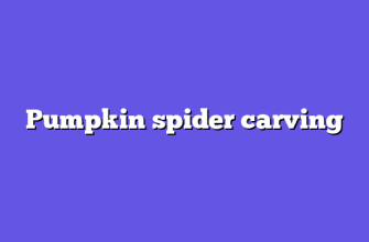 Pumpkin spider carving