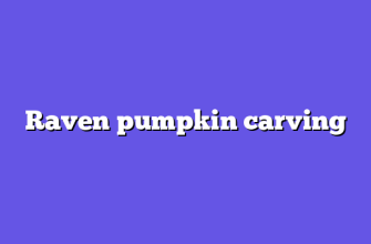 Raven pumpkin carving