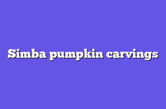 Simba pumpkin carvings