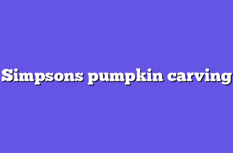 Simpsons pumpkin carving