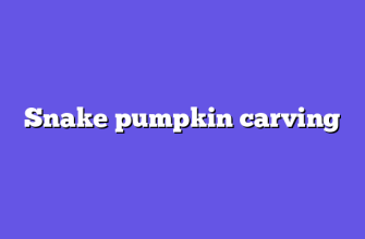 Snake pumpkin carving
