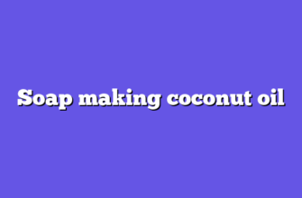 Soap making coconut oil