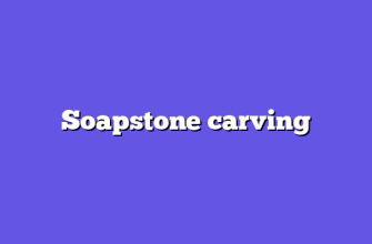 Soapstone carving