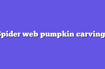 Spider web pumpkin carvings