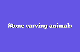 Stone carving animals
