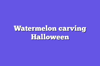 Watermelon carving Halloween