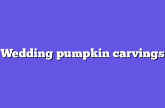 Wedding pumpkin carvings