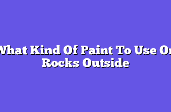 What Kind Of Paint To Use On Rocks Outside