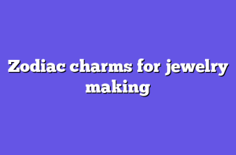 Zodiac charms for jewelry making