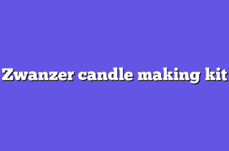 Zwanzer candle making kit
