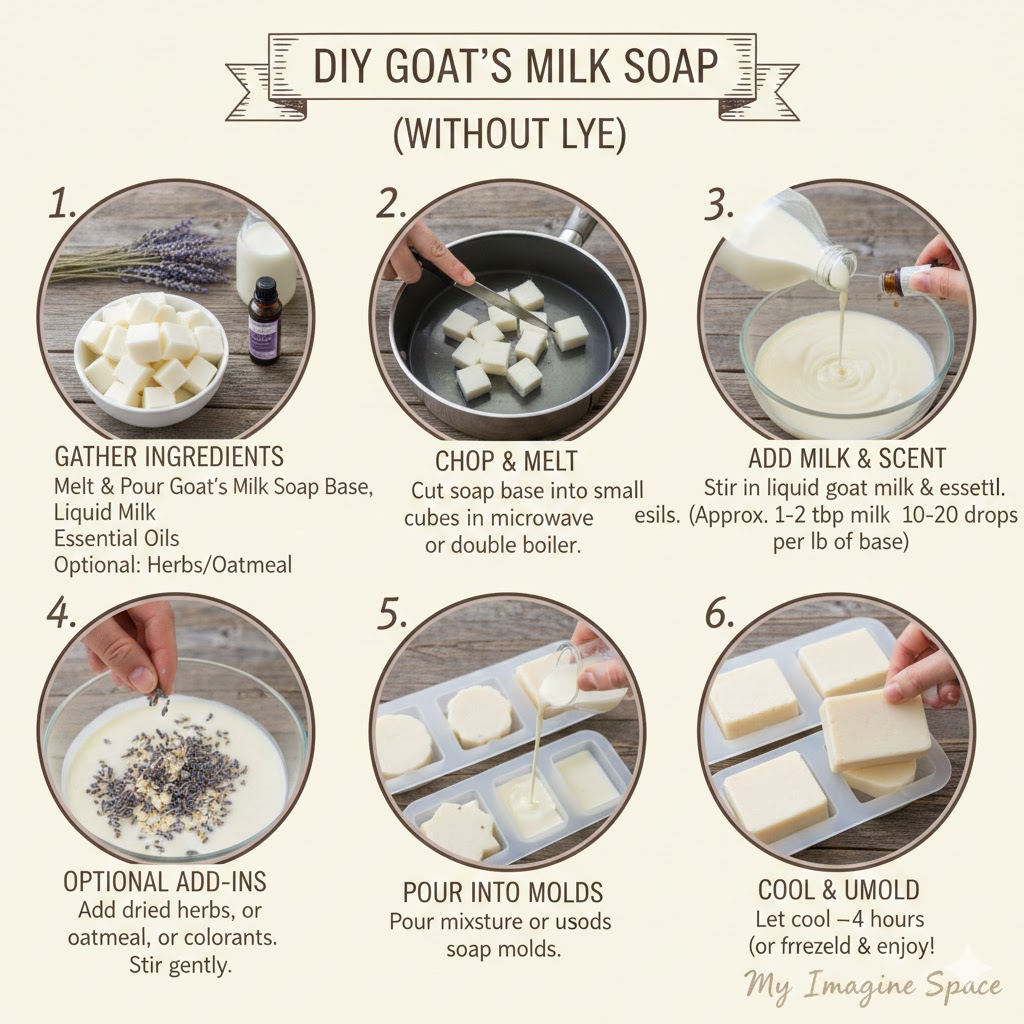 How to make goats milk soap without lye