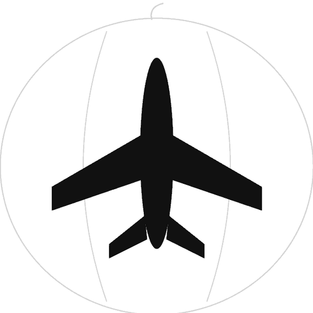 Airplane pumpkin carving stencil