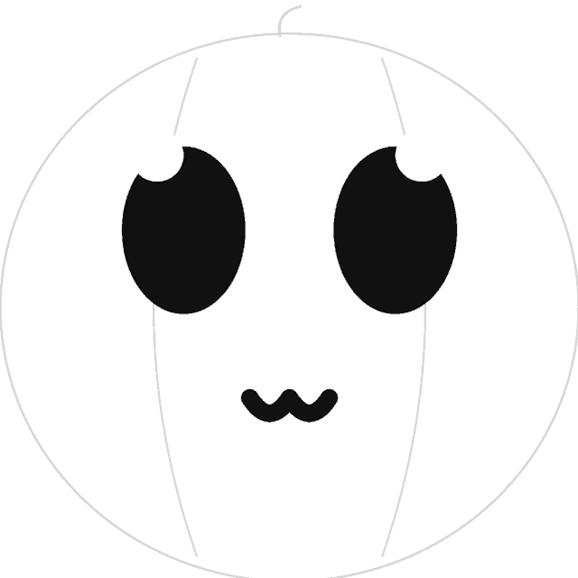 Anime Eyes pumpkin carving stencil
