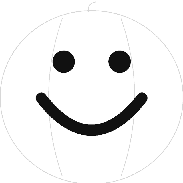 Big Smile pumpkin carving stencil