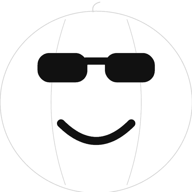 Cool Shades pumpkin carving stencil