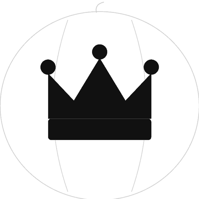 Crown pumpkin carving stencil
