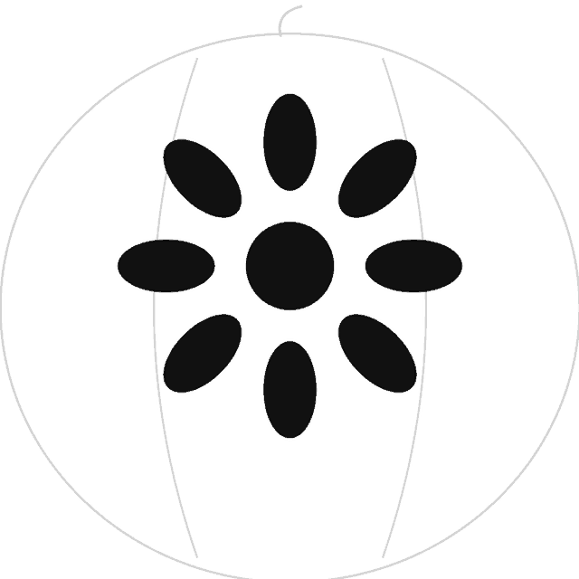 Daisy pumpkin carving stencil