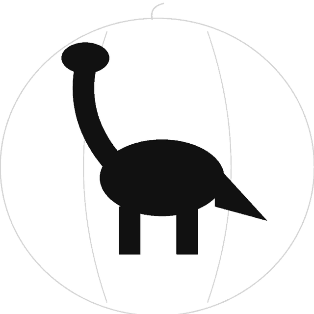 Dinosaur pumpkin carving stencil