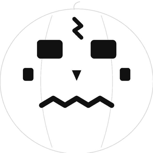 Monster pumpkin carving stencil