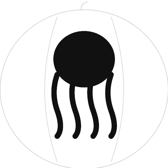 Octopus pumpkin carving stencil