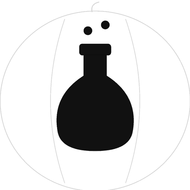 Potion pumpkin carving stencil