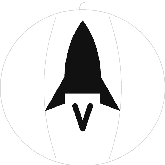 Rocket pumpkin carving stencil