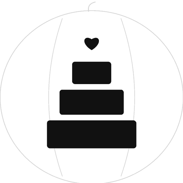 Wedding Cake pumpkin carving stencil