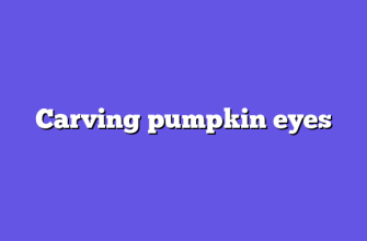 Сarving pumpkin eyes
